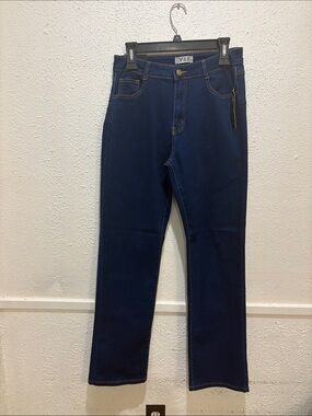 Men’s Navy Straight-Leg Jeans